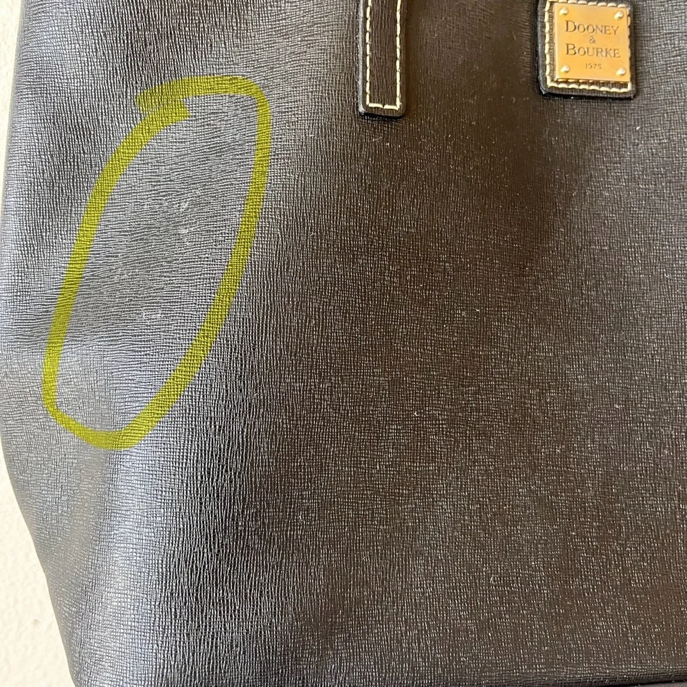 Dooney & Bourke Black Leather Purse - Picture 4 of 12